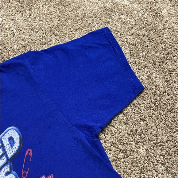 Blue Graphic T-Shirt with Cartoon Design americas offended flakes medium - Picture 4 of 9